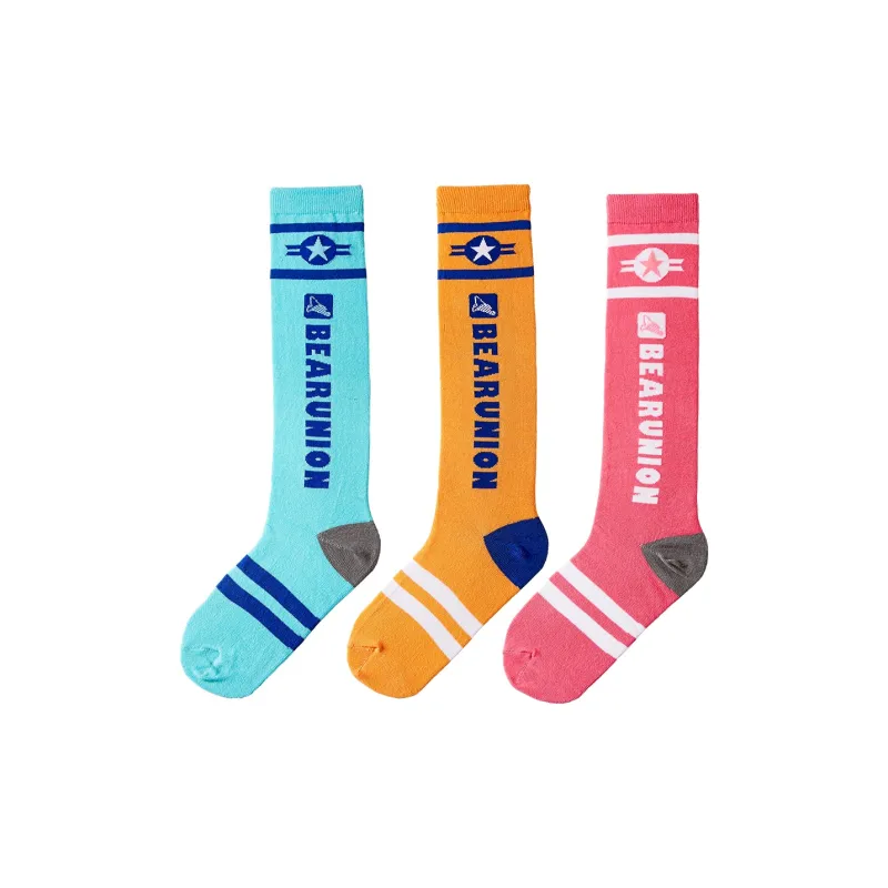 BEAR UNION Knee High Socks Unisex Combo Set-33