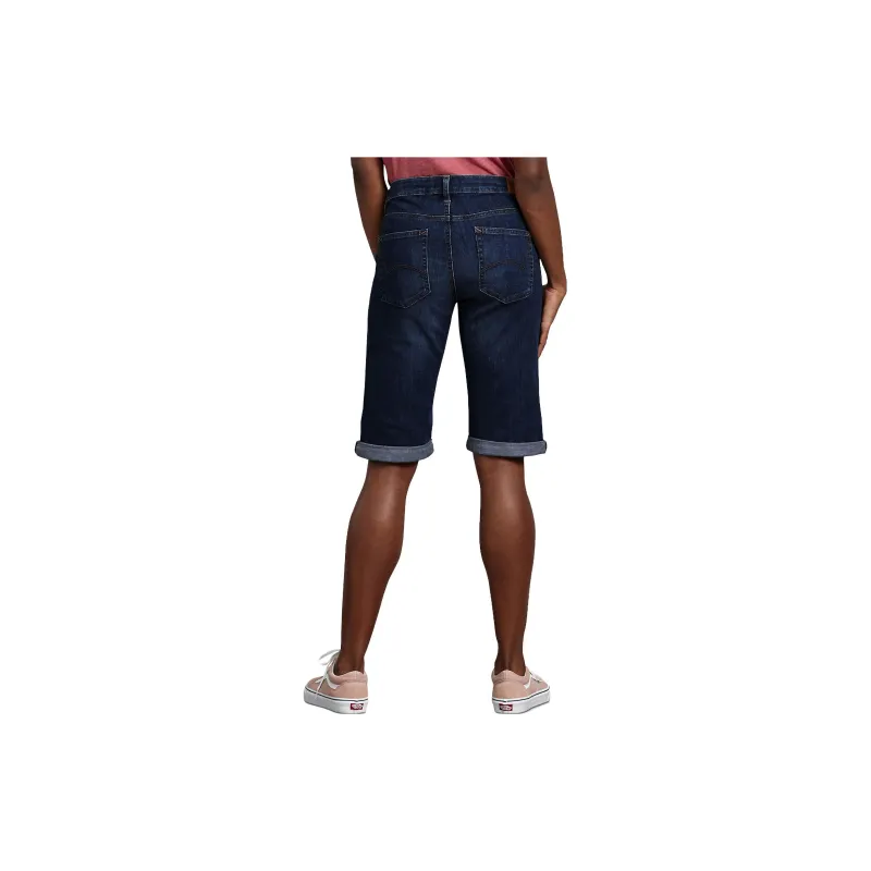 Dickies Perfect Shape Straight Fit Bermuda Jean Shorts 11' Casual Shorts Women's Blue-1
