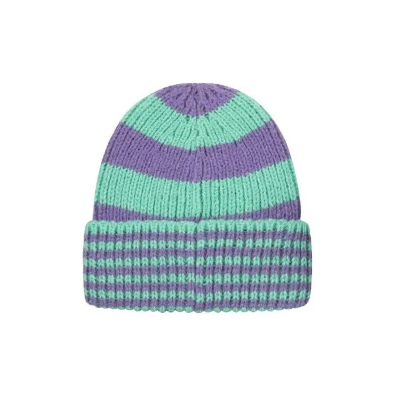 Stussy Striped Big Basic Beanie-1