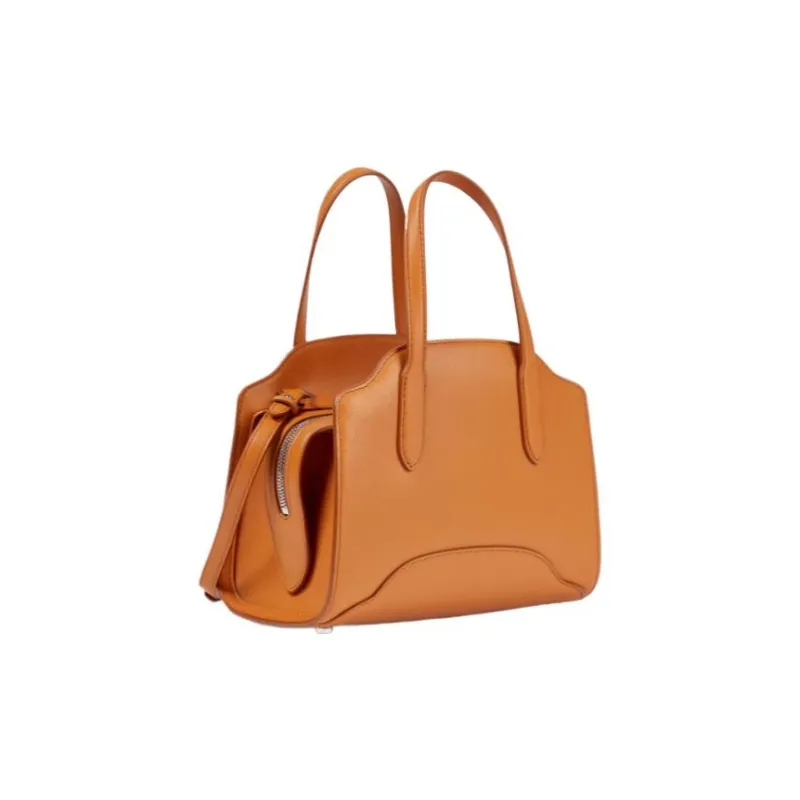 Loro Piana Sesia Calfskin Tote Bag Shopping Bag Shoulder Bag Crossbody Bag Handbag Extra Mini Women's Orange-1