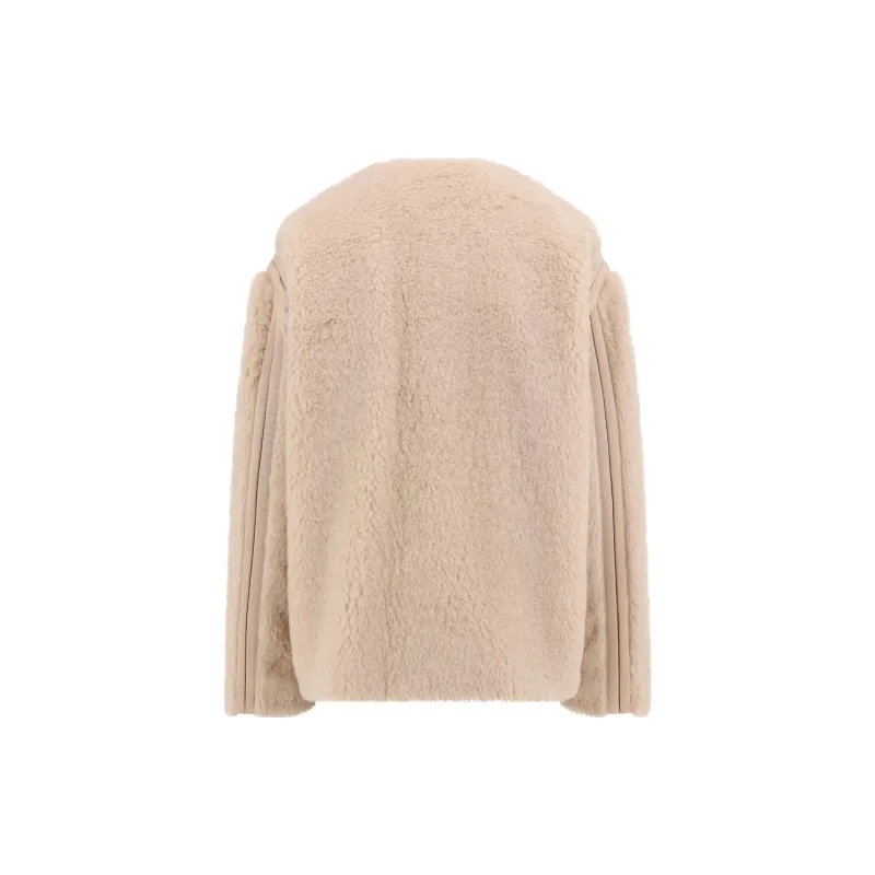 MaxMara Ribbed panels Wool blend Coat-1