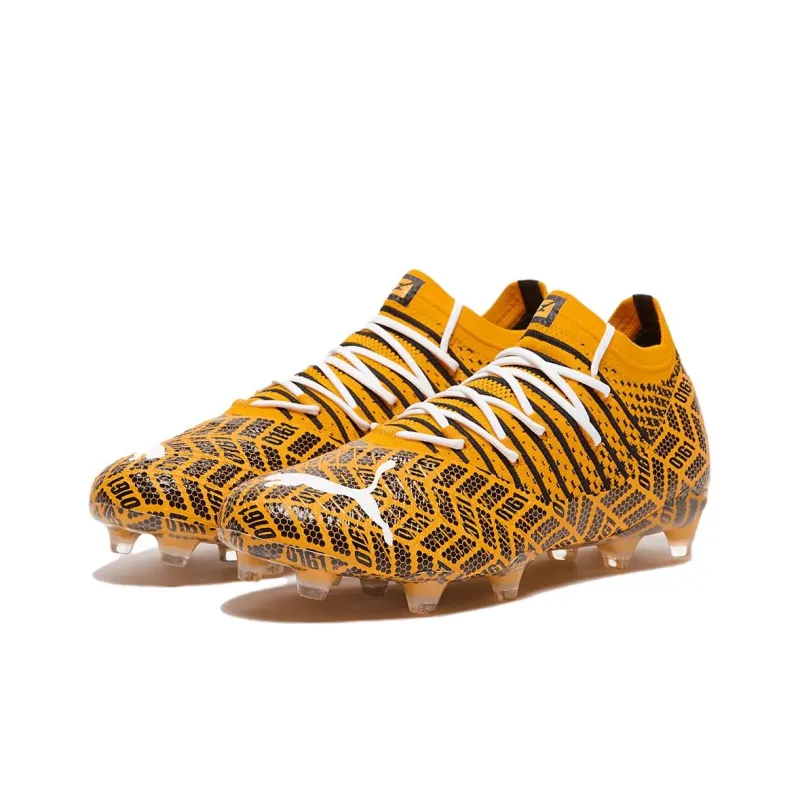 PUMA Future Z Durable Breathable Coverage Soccer Shoes Unisex Yellow-2