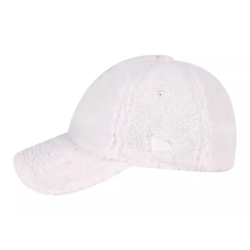 New Era Sherpa Polyester Baseball Caps Unisex White-2