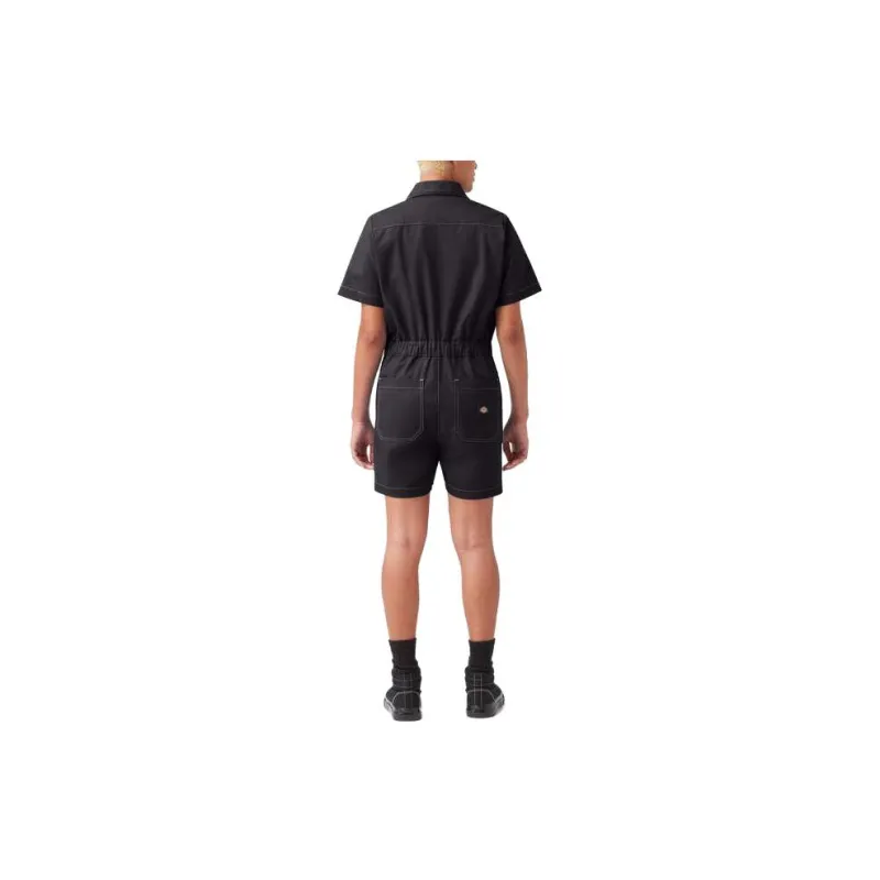 Dickies Regular Fit Ripstop Shortalls Jumpsuit Women's Black-1