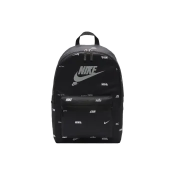 Nike Polyester Backpack Regular Unisex Black & White & Light Smoke Gray
