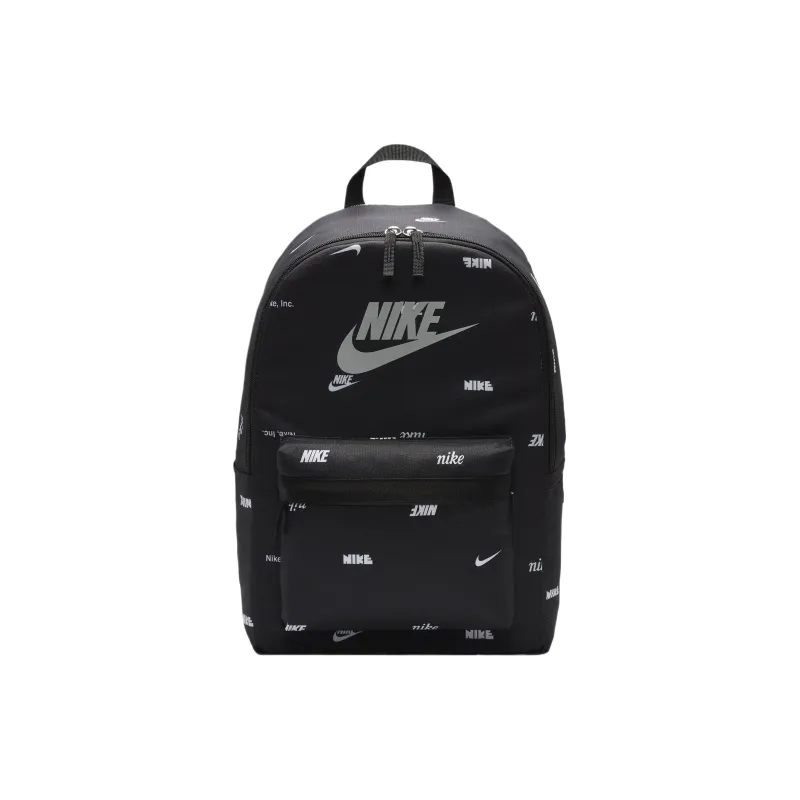 Nike Polyester Backpack Regular Unisex Black & White & Light Smoke Gray-0
