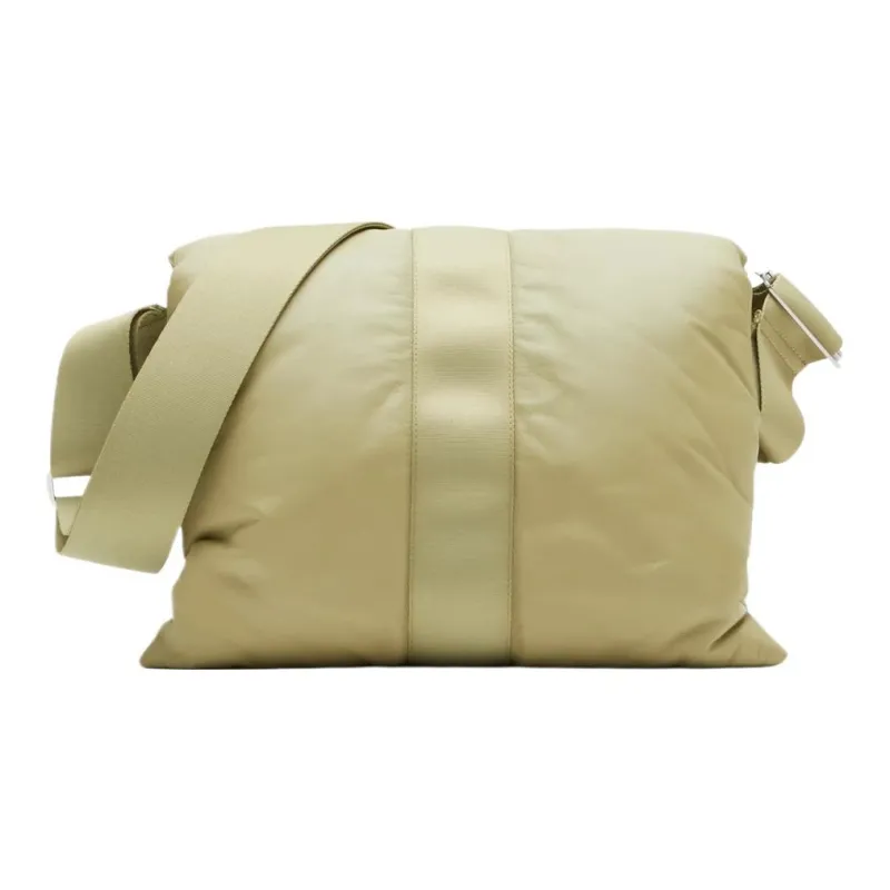 Burberry Calfskin One Shoulder Handbag, Crossbody Bag Men's Hunter Beige-2