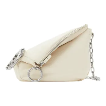 Burberry Nappa Leather Knight Bag, Portable Crossbody Bag, Shoulder Bag Women's Soap Color