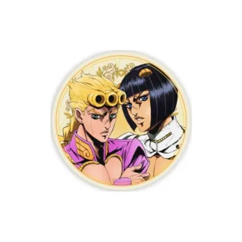 BOOM COMIC JoJo's Bizarre Adventure Character The Wind Of Gold Giorno 3D Holographic/Hot Stamped Badge Badges