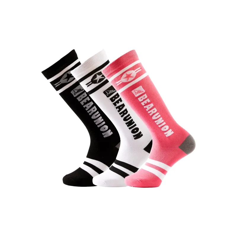 BEAR UNION Knee High Socks Unisex Combo Set-17
