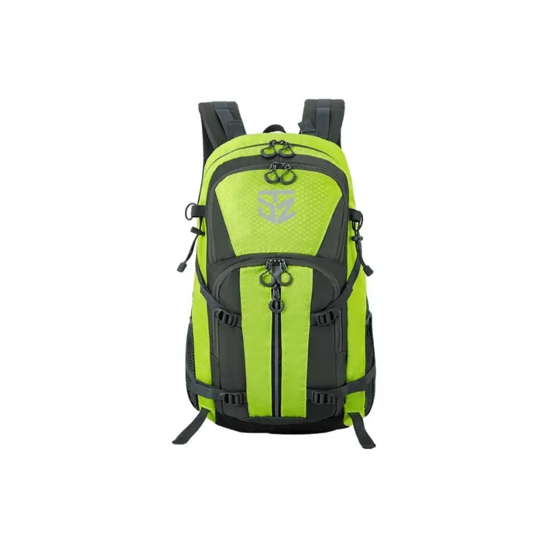 Explorers Nylon 30L/40L Backpack Unisex Green/Orange/Black/Fruit Green-14