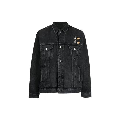 SONG FOR THE MUTE Denim Jackets Men Black