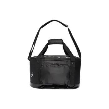 Asics Polyester Composite Leather Shoulder Bag Crossbody Bag Unisex Black