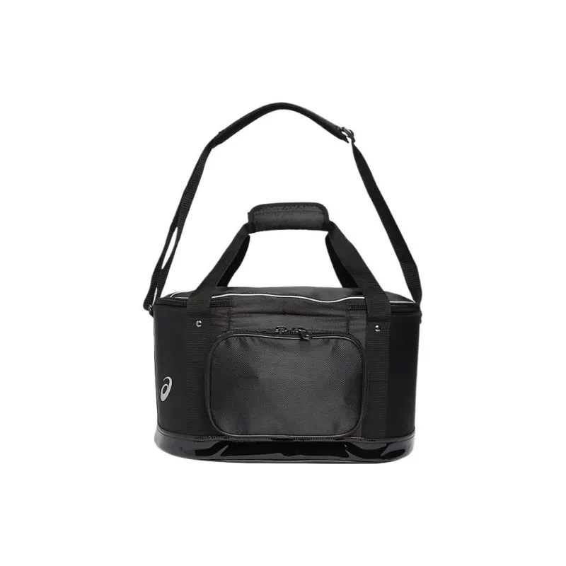 Asics Polyester Composite Leather Shoulder Bag Crossbody Bag Unisex Black-0