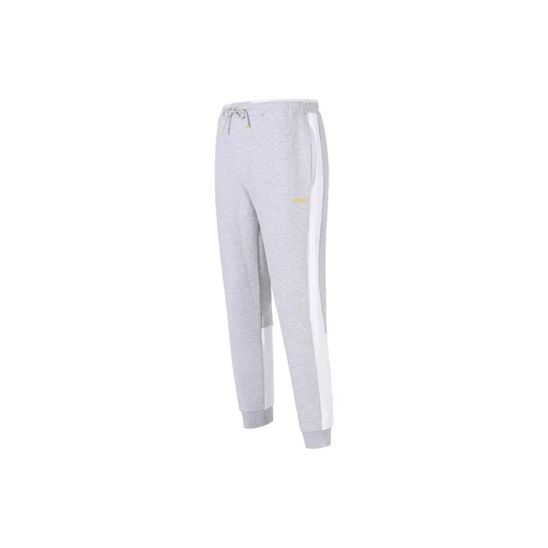 HUGO BOSS Elastic Cuff Casual Sweatpants Men's Light Gray-1