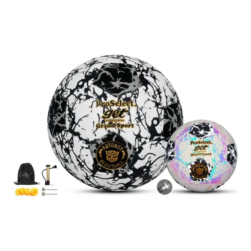 ProSelect x Transformers Size 5 Soccer PU Machine Stitched Soccer Ball Unisex Black White