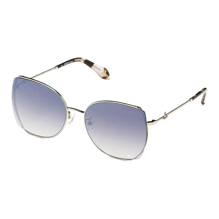 Vivienne Westwood Irregular Shape Sunglasses Unisex Silver-0