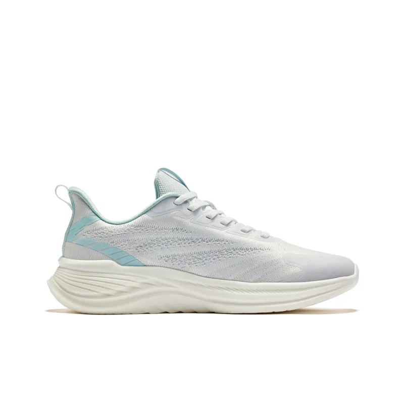 Erke Ride The Wind Cushioning Lightweight Low-Top Running Shoes Men's White Blue-1