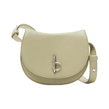 Burberry Calfskin Saddle Bag, Shoulder Bag, Handbag, Shoulder Bag Women's Hunter Beige