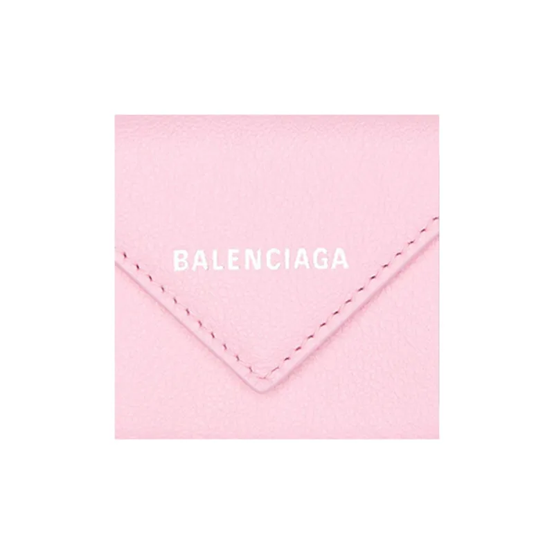 Balenciaga Calfskin Clutches Wallets Mini Women's Pink-3