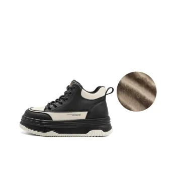 BELLE Wear-Resistant High-Top Skateboard Shoes Women's