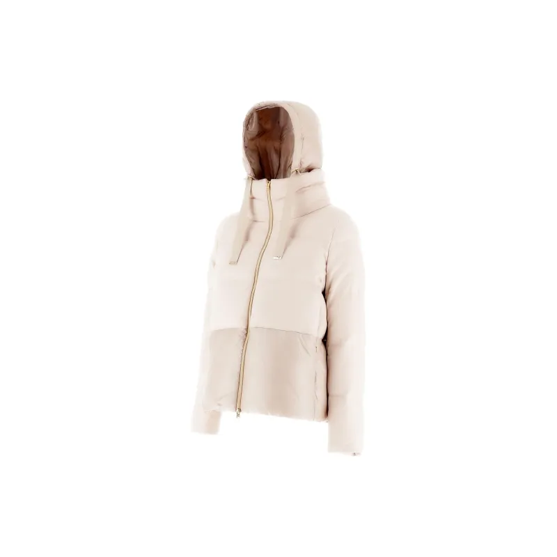 HERNO Zip-Up Hooded Drawstring Down Jacket-2