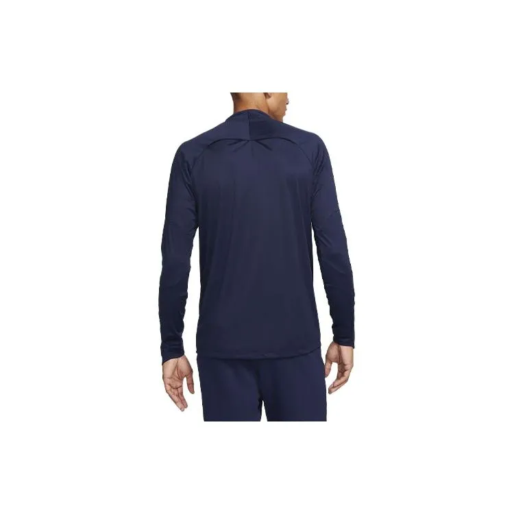 Nike Paris Saint Germain Strike Winter Warrior Soccer Jerseys Men's Marine Blue-1