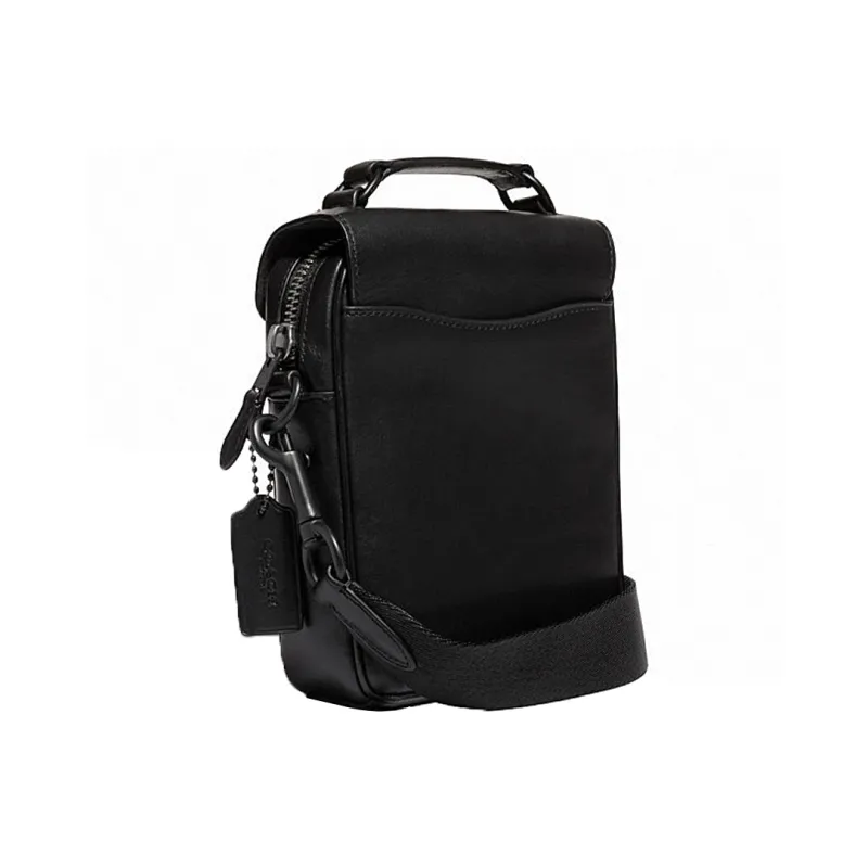 COACH Tabby Canvas One Shoulder Handbag, Crossbody Bag Trumpets Men's Black-1
