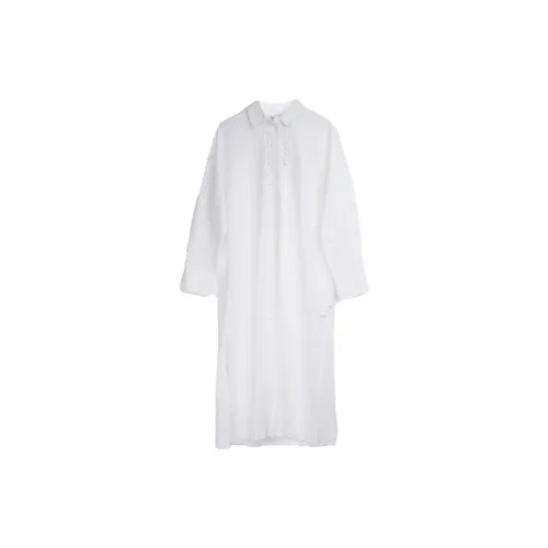 ZARA Long-Sleeved Dresses Women's White