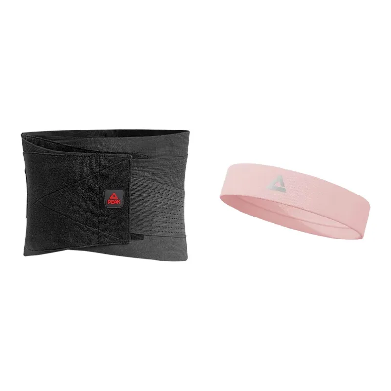 PEAK Back Support Braces Fitness Running Breathable Protective Compression Black Polyester Spandex Nylon Unisex-6