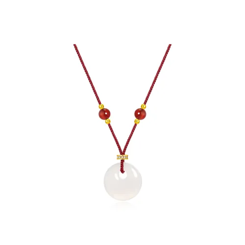 Far Mountain Joe Agate Jade Necklaces Unisex