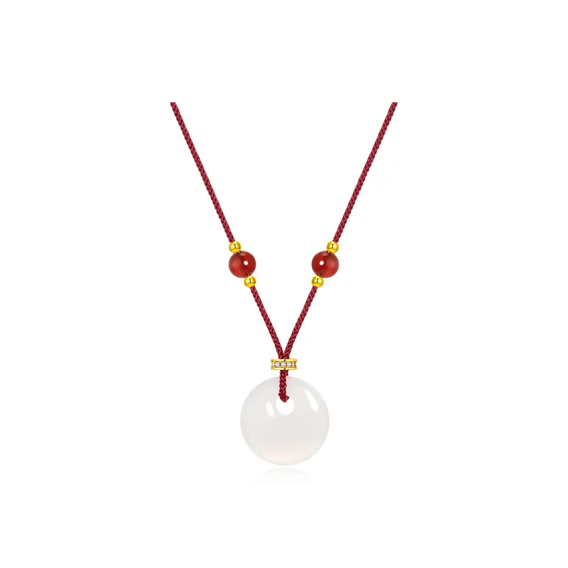 Far Mountain Joe Agate Jade Necklaces Unisex-0