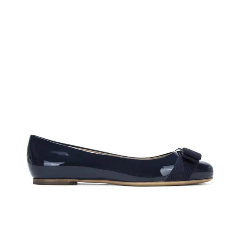 FERRAGAMO Varina Women's Casual Shoes Women's Dark Blue-1