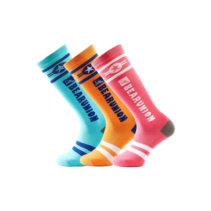 BEAR UNION Knee High Socks Unisex Combo Set-34