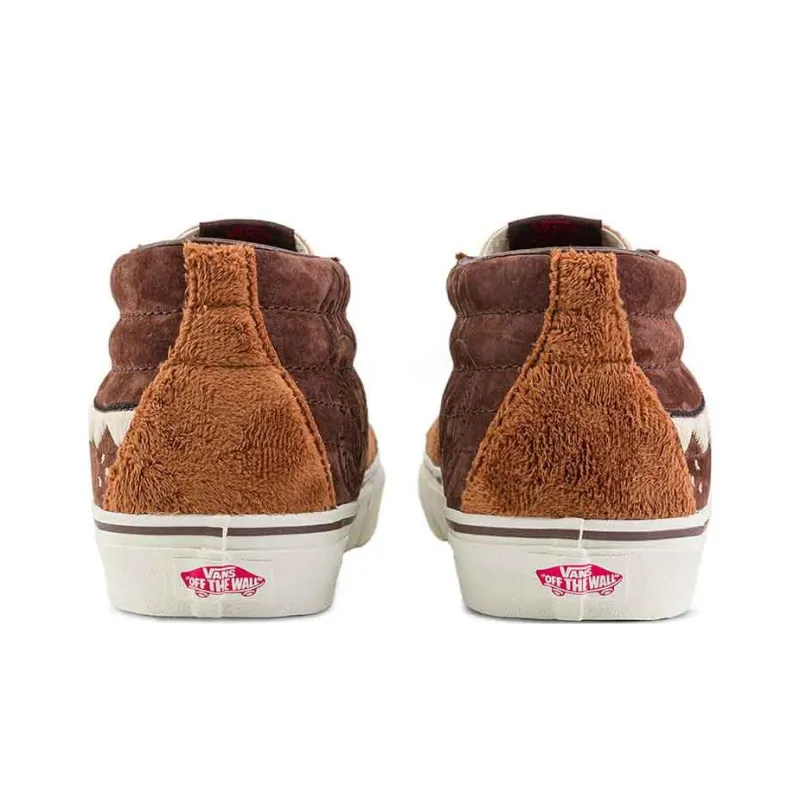 The Monsters X Vans SK8 Mid Brown Orange-5