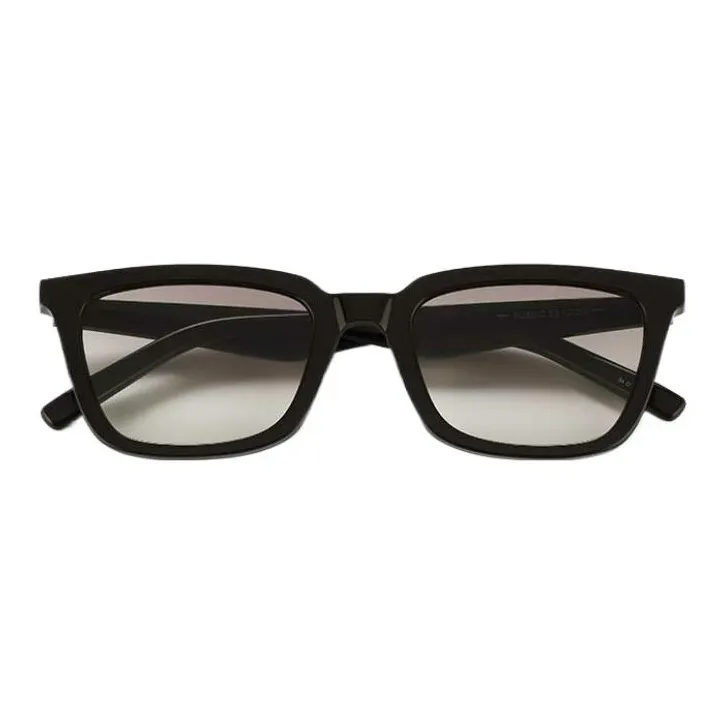PUBLIC BEACON Acetate Rectangular Sunglasses Unisex Black-1