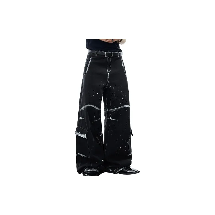 0-CROWORLD zipper design Men Casual Pants - POIZON