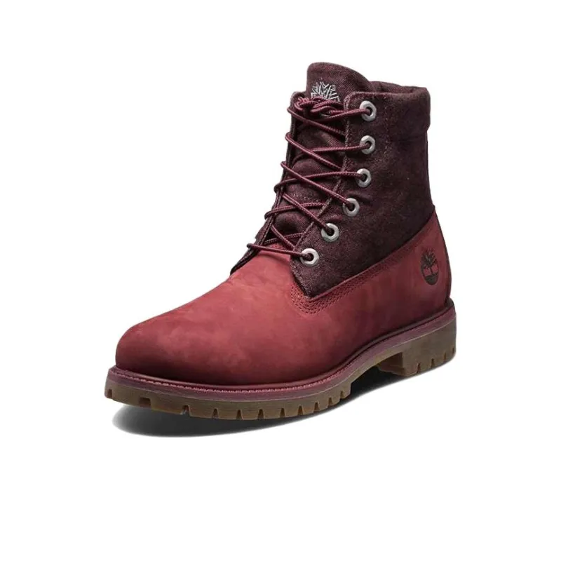 Timberland Roll Top Durable Cushioning Ankle-Length Outdoor Boots Men's Red-1