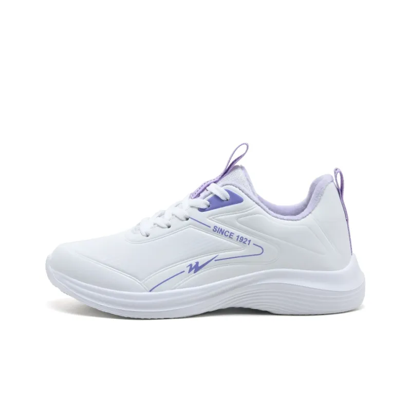 Binary Low Top Running Shoes Women's White Purple-0
