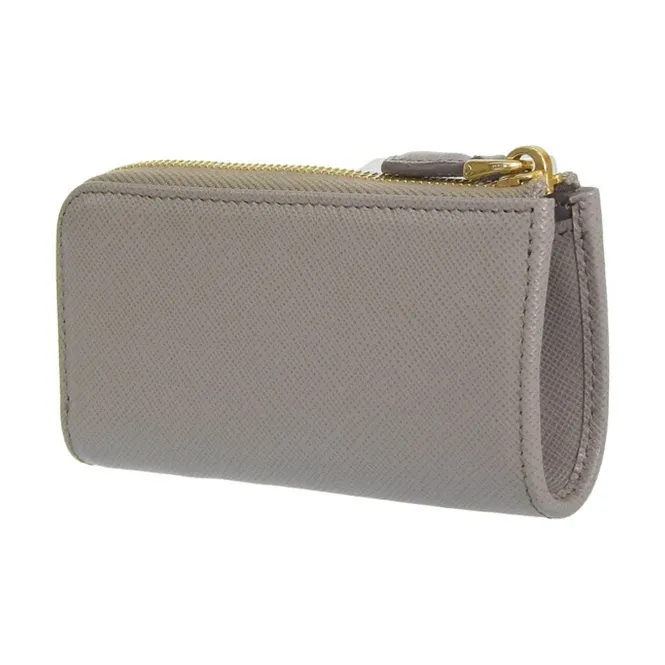 PRADA Leather Wallet Unisex Clay-3