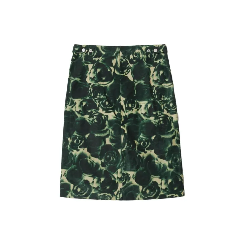 Burberry Casual Short Skirts Women's Green-1
