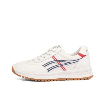 Golden Silk Rabbit Wear-Resistant Height Increasing Low-Top Chunky Sneakers 4cm Women's