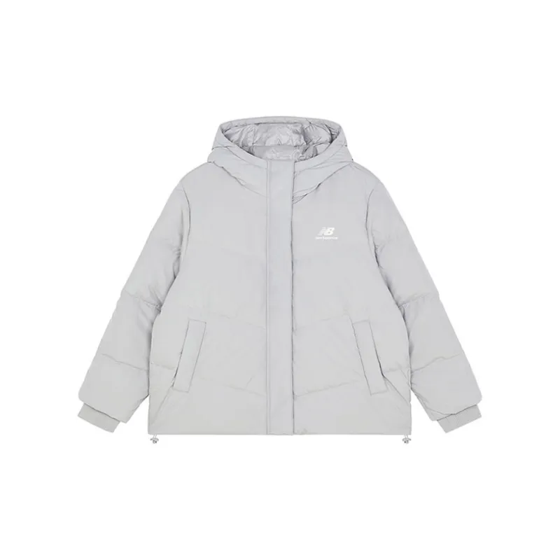 New Balance Down Jacket Winter Women's Light Gray-1