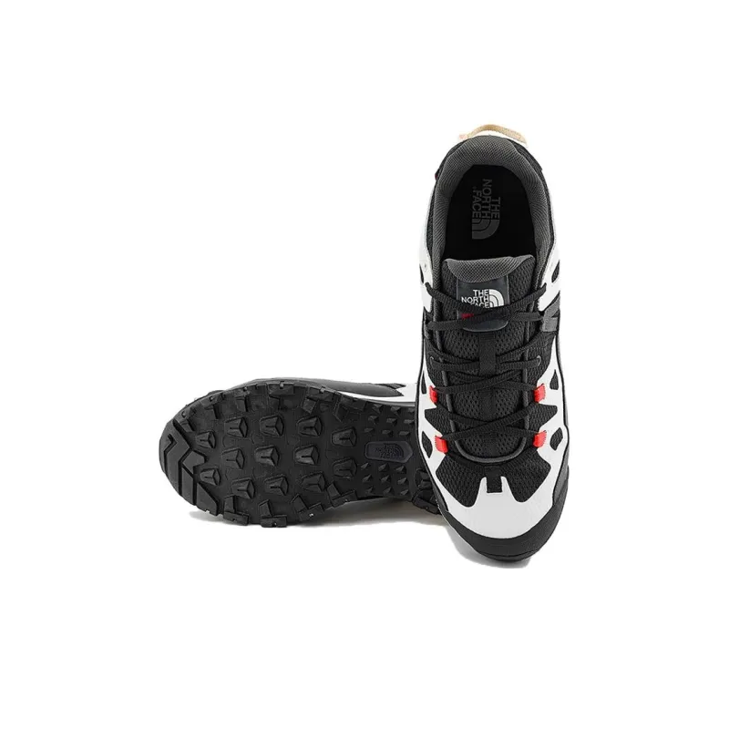 THE NORTH FACE Breathable And Wear resistant Low Top Running Shoes Men's Black White-4