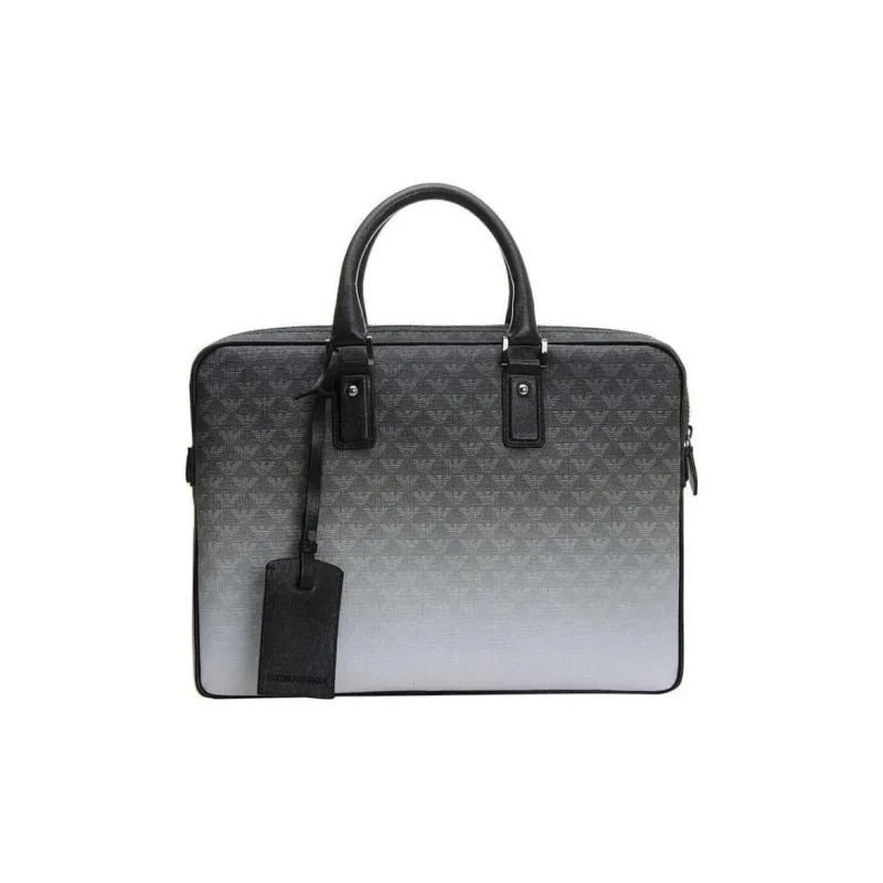 EMPORIO ARMANI PVC Shoulder Bag, Crossbody Bag, Handbag Men's Gray-0