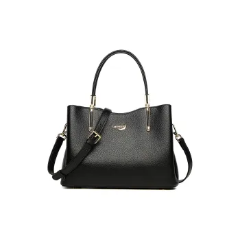 Crocodile Cow Leather Handbags Shoulder Bags Regular Women's Black/Gray