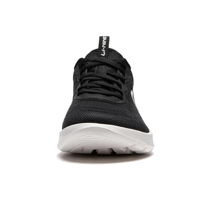 LiNing Feather Cushioning Wear Resistant Low Top Casual Running Shoes Women's Black-4
