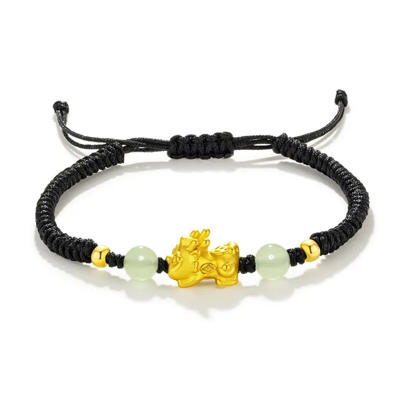 Far Mountain Joe Colored Glaze Jade Bracelet/Anklet Unisex-2