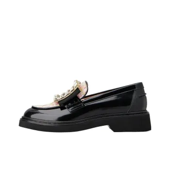 Roger Vivier Loafers 2cm Women's Black Pink