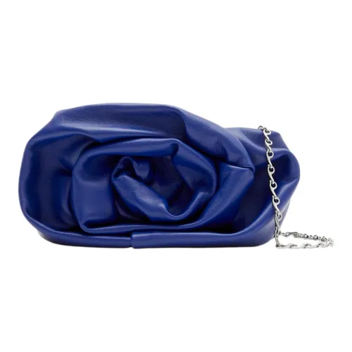 Burberry Nappa Leather One Shoulder Crossbody Clutches Women's Knight Blue